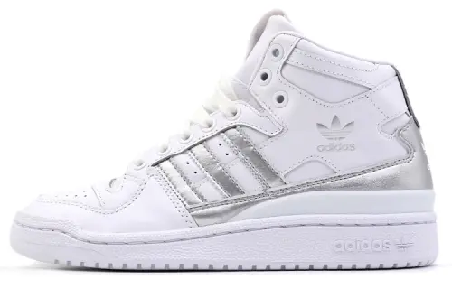 Adidas Forum Mid Refined White Metallic Silver