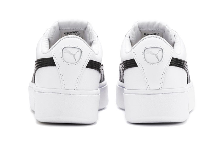 Женские кеды PUMA Vikky Stacked (черно-белые) — Чёрный / белый — фото 4
