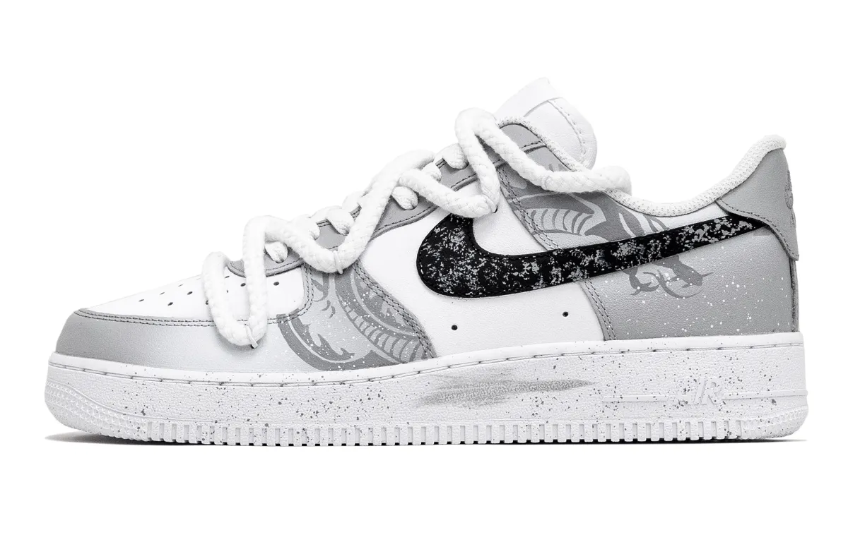 Nike Air Force 1 Dragon's Chant Soaring To The Ninth Heaven Abrasion Resistant Abrasion Resistant Low top