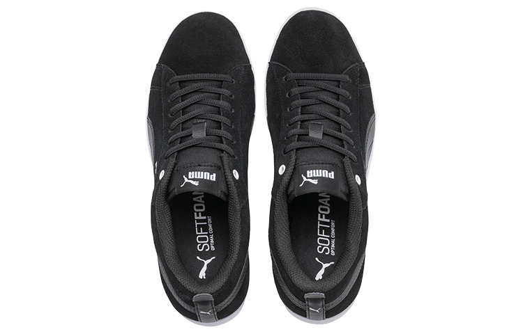 Женские кеды Puma Smash v2 SD (черно-белые) — Чёрный / белый — фото 3