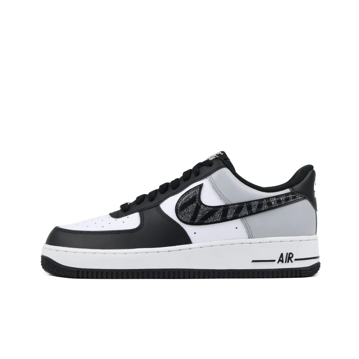 Nike Air Force 1 Gray Island Starry Sky Abrasion Resistant Low top Skateboard Shoes Unisex Black Gray