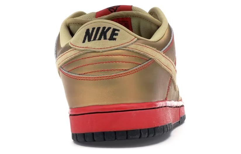 Мужские кроссовки Nike Dunk SB Pro "Money Cat" (золотые) — фото 4
