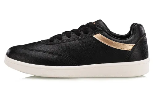Li Ning Skateboard Shoes Women's Low Top Black