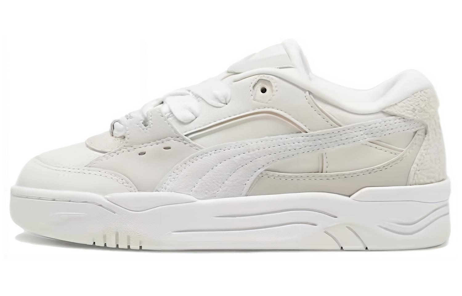 PUMA 180 Corduroy Abrasion Resistant Breathable Low top Skateboard Shoes Women's White