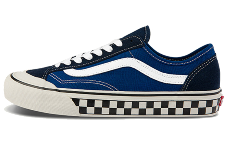 Vans Style 36 SF checkerboard low-top sneakers for men and women, blue