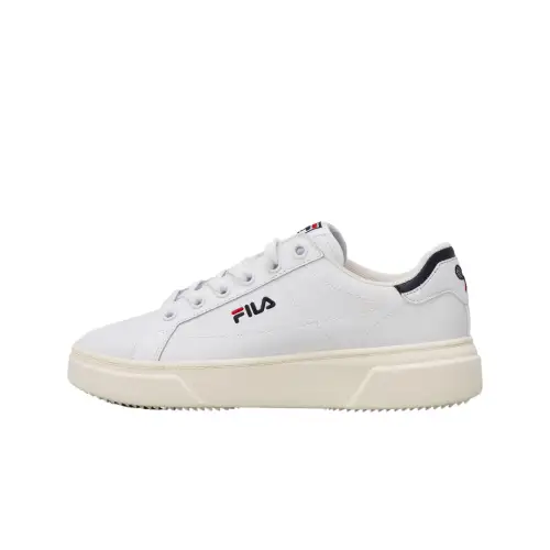 FILA Court Plumpy Comfortable Low top Skateboard Shoes Women's White