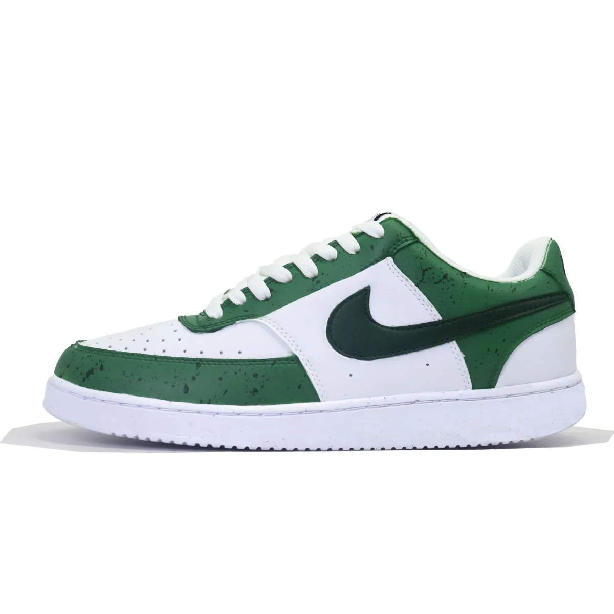 Nike Court Vision Skate Shoes Men's Low-top White/Green