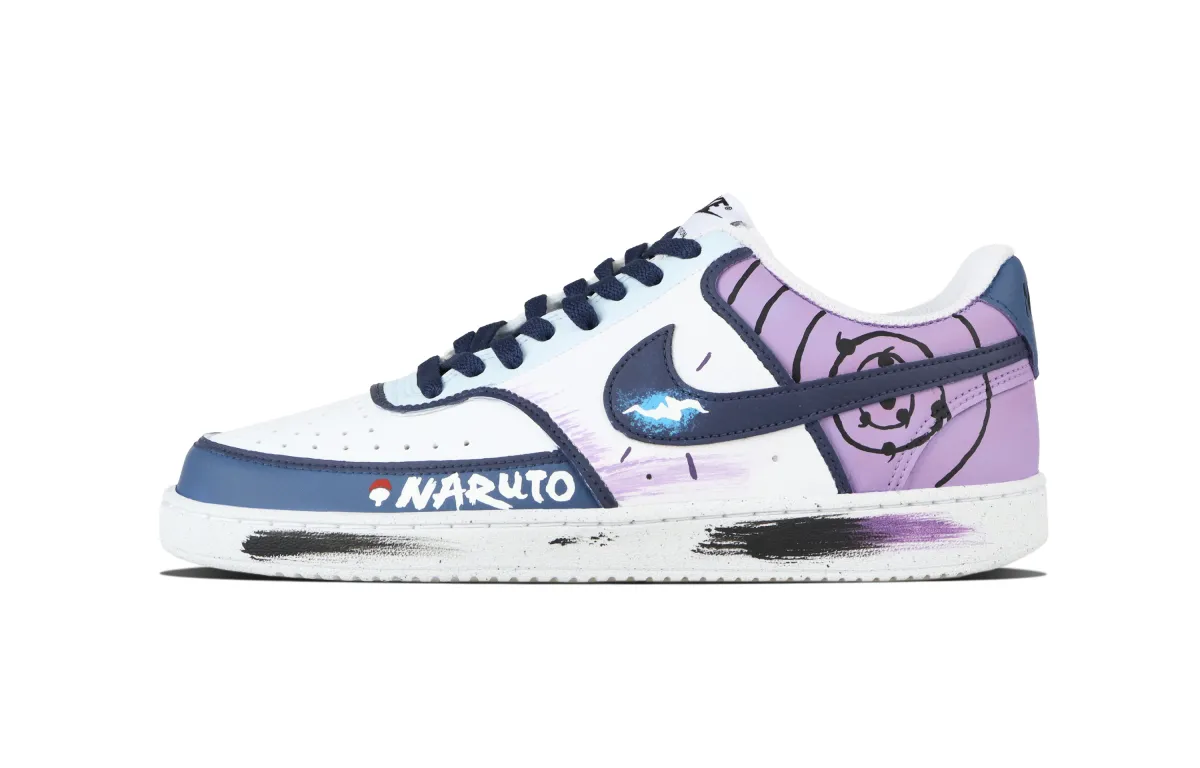 Nike Court Vision 1 Sasuke Abrasion Resistant Abrasion Resistant Low top Skateboard Shoes Unisex Purple