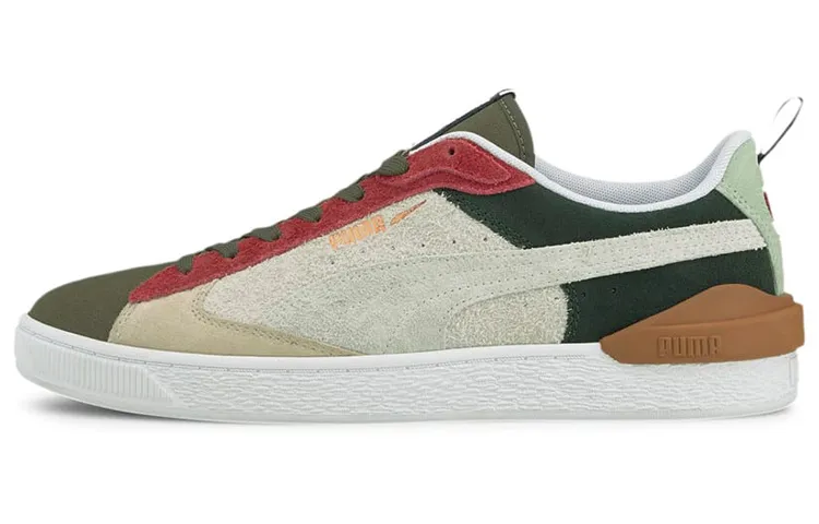 Puma Suede Green Red Beige
