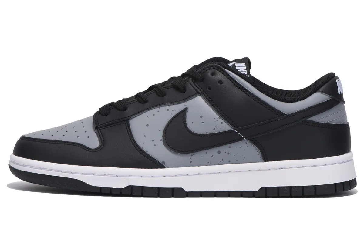 Nike Dunk Coverage Slip Resistant Low top Skateboard Shoes Unisex Black Gray