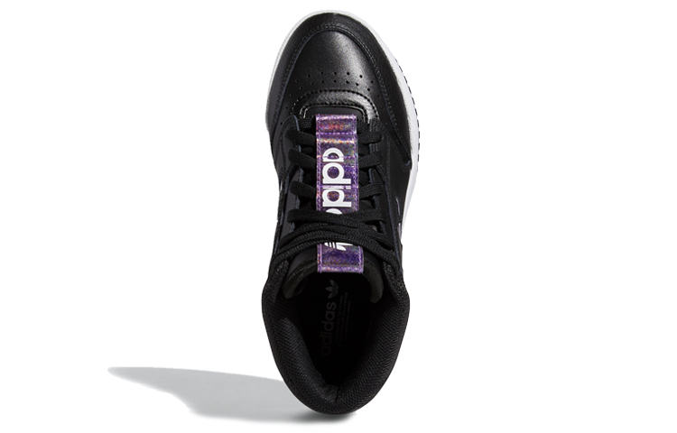 Женские кроссовки adidas originals Drop Step (черно-бело-фиолетовые) — фото 5