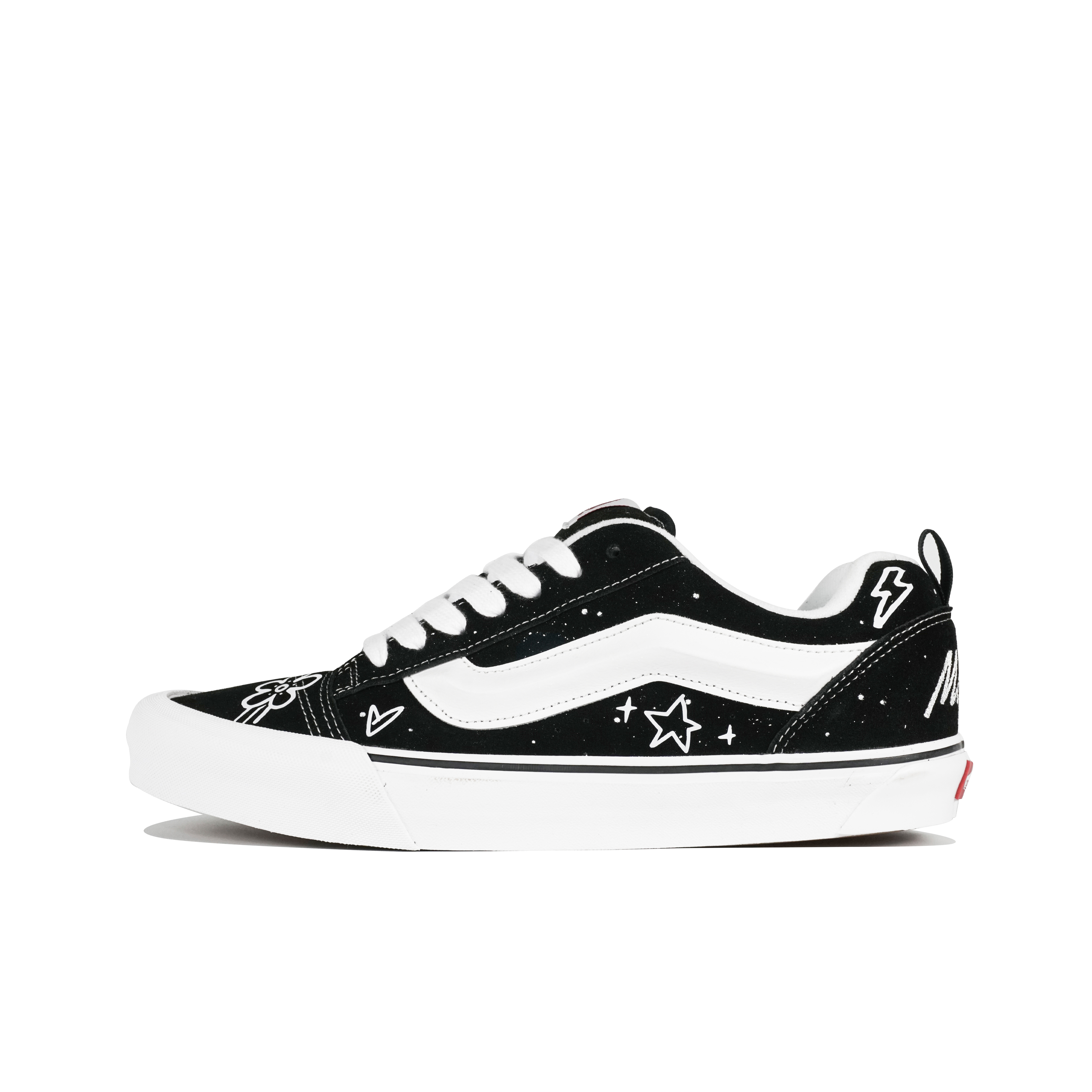 Vans Knu Skool Coverage Balance Coverage Balance Low top Skateboard Shoes Unisex Black White