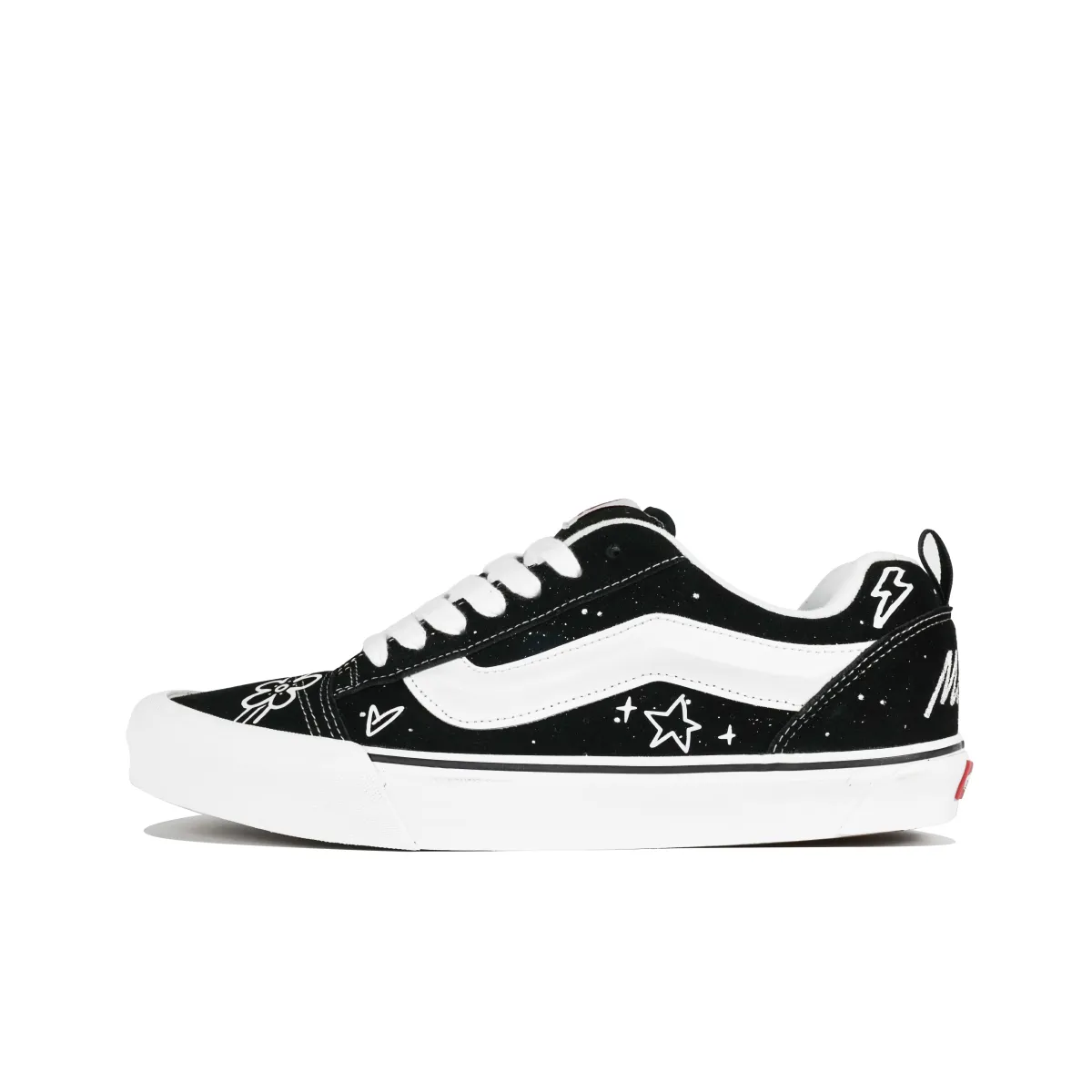 Vans Knu Skool Coverage Balance Coverage Balance Low top Skateboard Shoes Unisex Black White