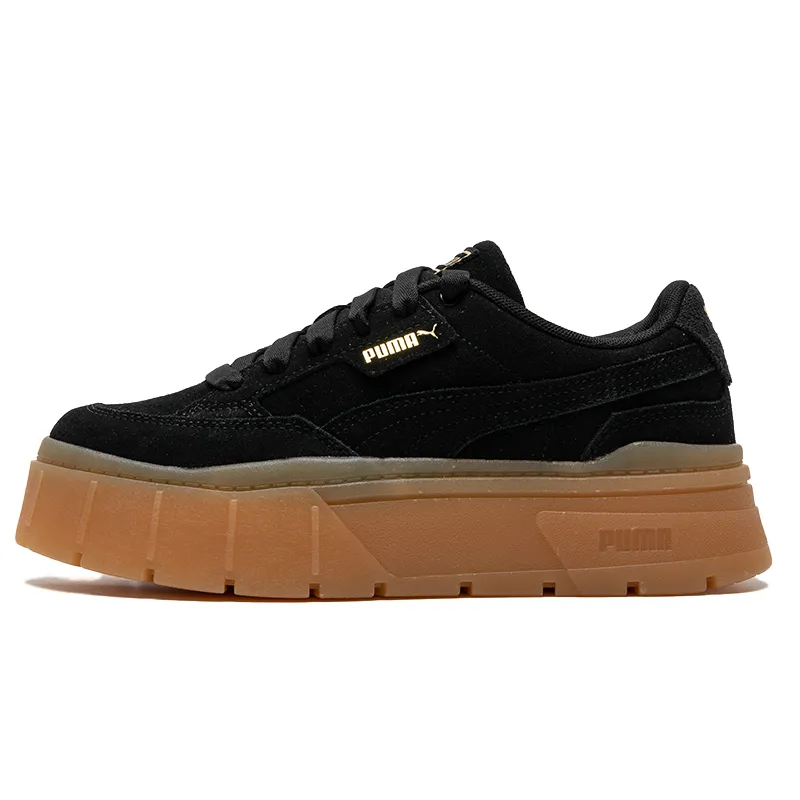 PUMA Mayze Abrasion Resistant Low top Skateboard Shoes Women's Black