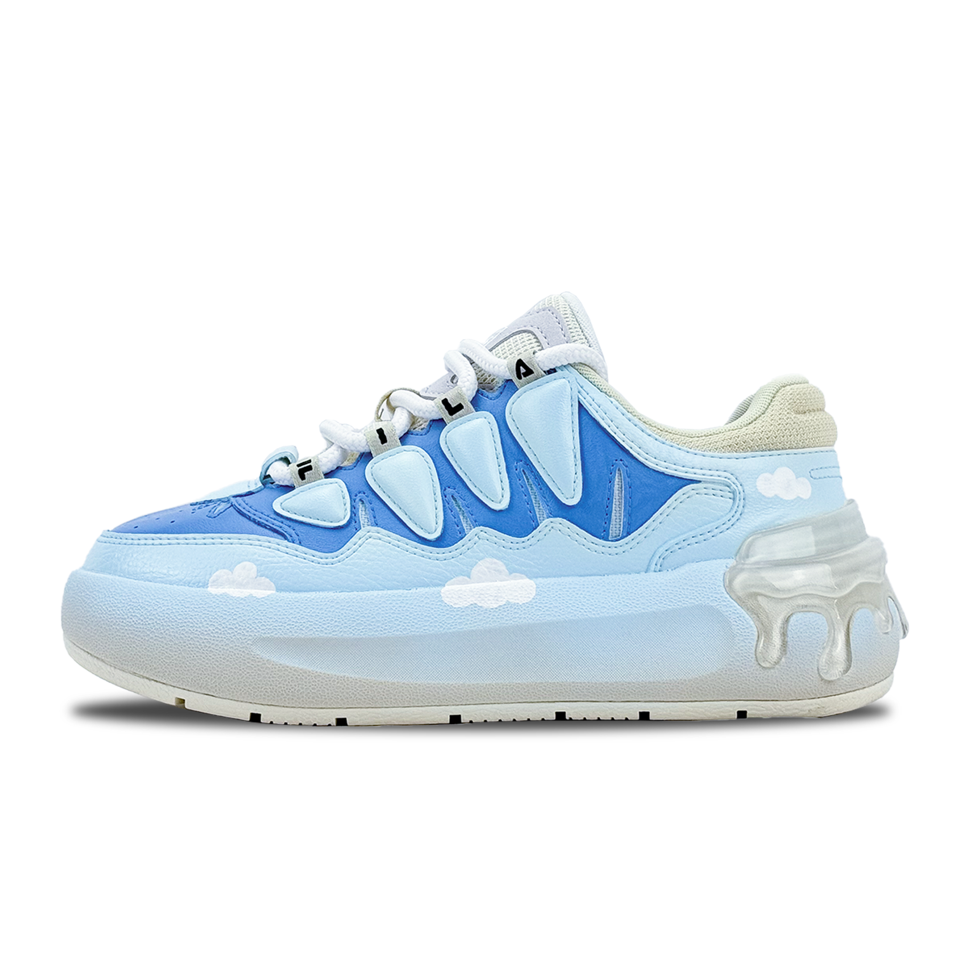 FILA CARROT 1 Slip Resistant Cushioning Abrasion Resistant Low top Skateboard Shoes Women's Blue