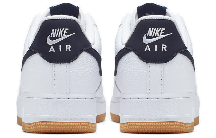 Кеды Nike Air Force 1 07 Obsidian (черно-синие) — фото 4