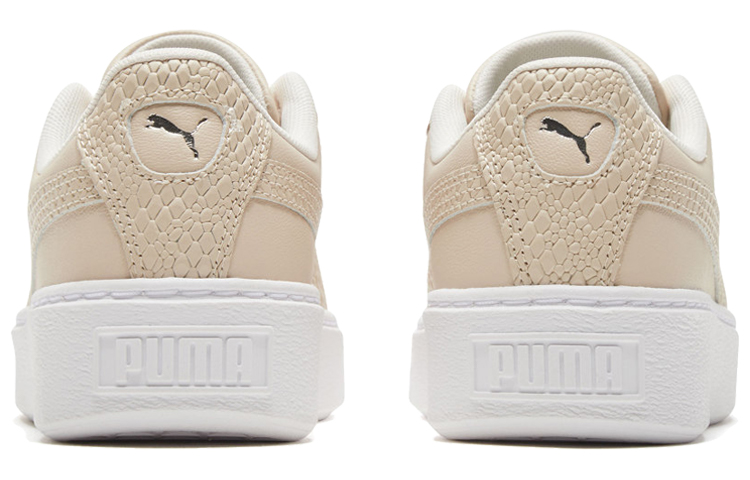 Женские кеды PUMA Platform Snake (бежевые) — фото 4
