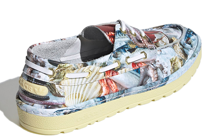 Мужские кеды adidas Saint Florent (бело-красно-синие) — фото 4