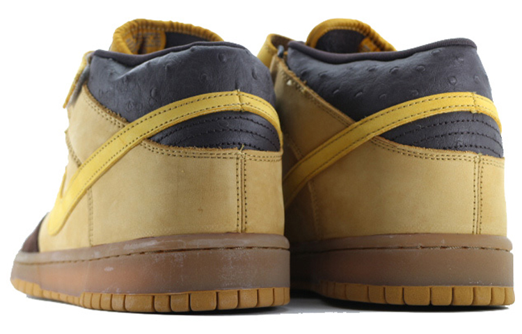 Мужские кеды Nike Dunk SB Pro SB (желто-коричневые) — Жёлтый / коричневый — фото 4