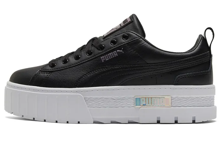 PUMA Mayze Lth Iridescent Sneakers Black/White Women's