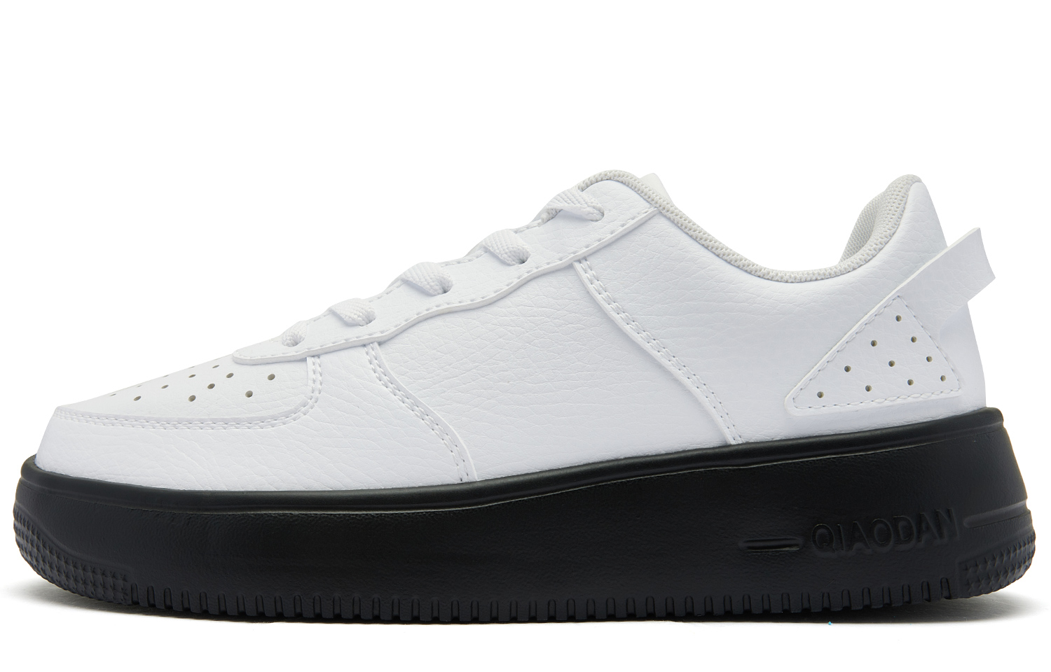 Black classic retro trend universal comfortable non-slip shock-absorbing wear-resistant breathable low white shoes for leisure