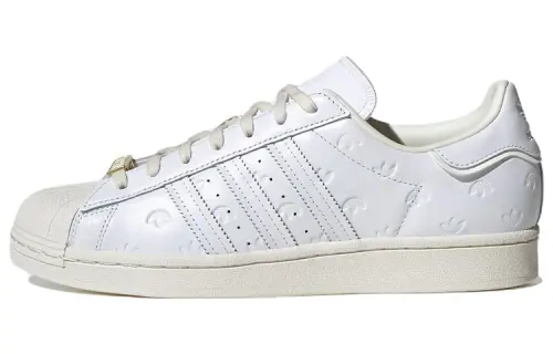 Superstar Adidas Originals 'Allover Debossed Trefoils - White'