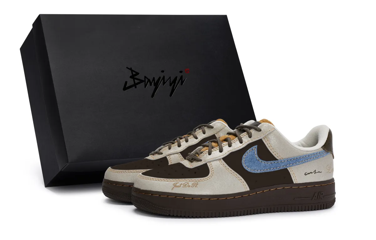 Nike Air Force 1 LOW 811 Manufacturing, Winter Love Song, Special Shoe Box Slip Resistant Abrasion Resistant Low top