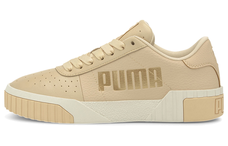 PUMA Cali Skateboard Shoes Women's Low Top Orange/Khaki