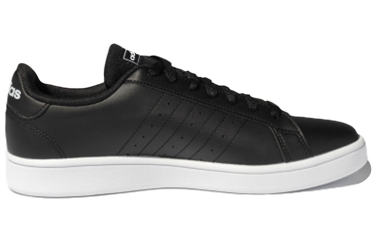 Мужские кеды adidas neo Grand Court (черно-белые) — фото 2
