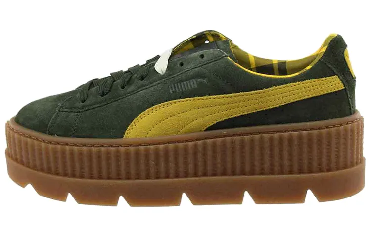 PUMA Cleated Creeper Rihanna Fenty Suede Green Women's