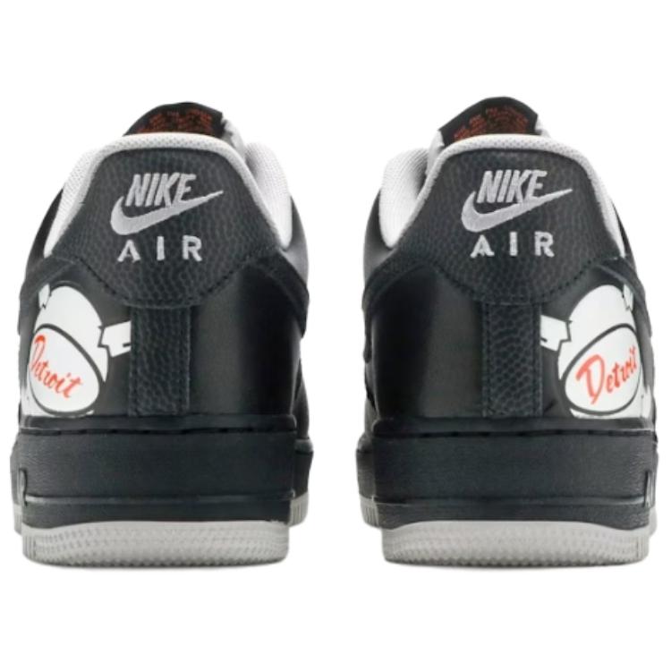 Мужские кеды Nike Air Force 1 (черные) — Чёрный — фото 5