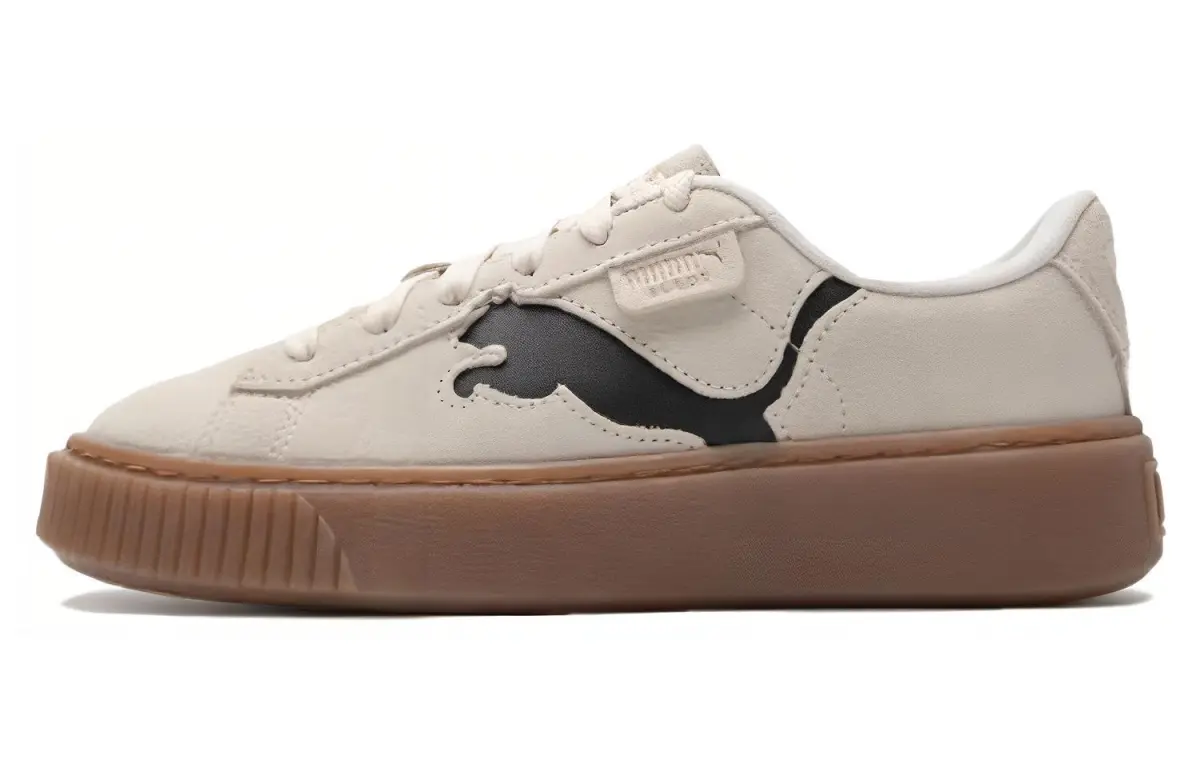 PUMA Suede Platform Shoes 'Beige Brown' Women's