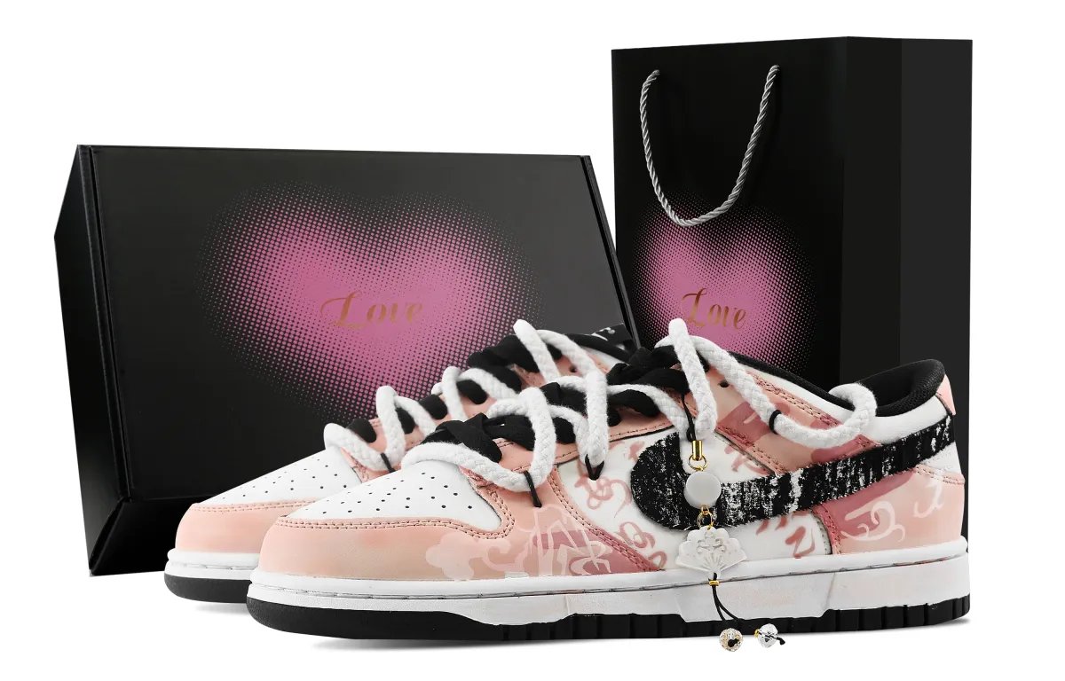 Nike Dunk Muyun Yao, Heart Box Slip Resistant Abrasion Resistant Low top Skateboard Shoes Unisex