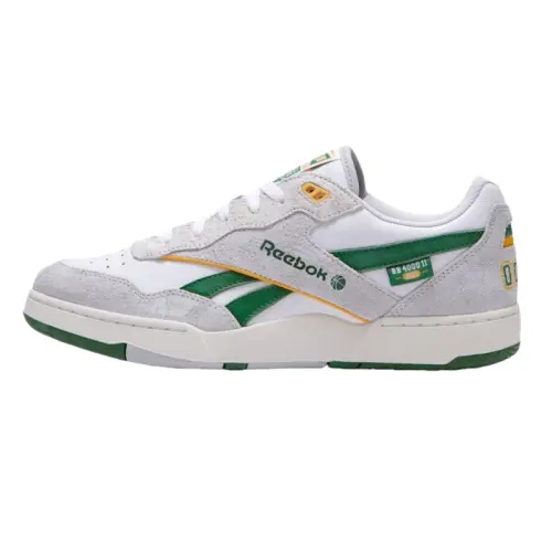 Reebok BB 4000 Low top Skateboard Shoes Unisex Gray White Green