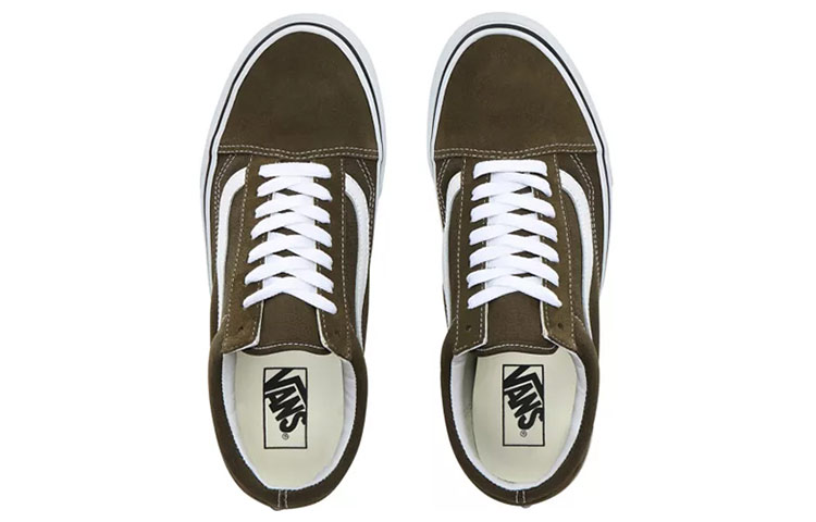 Кеды Vans Old Skool (темно-зеленые) — фото 4