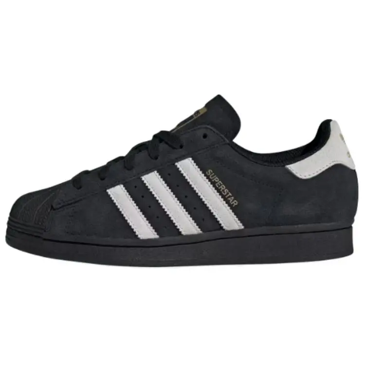 Adidas Superstar Core Black Matter Gold Women's