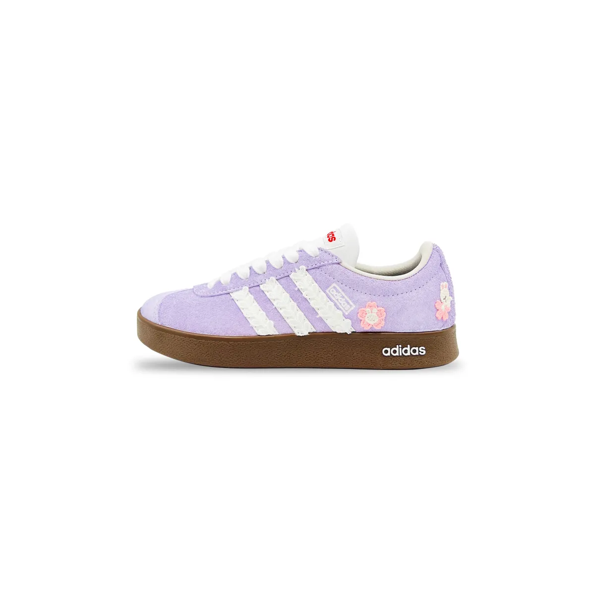 Adidas VL COURT 2.0 YIMING Manufacturing, Taro Boba Slip Resistant Balance Low top Skateboard Shoes Unisex