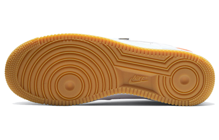 Мужские кроссовки Nike Air Force 1 (бело-красные) — Белыйкрасный — фото 6