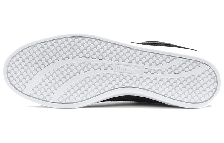 Женские кеды Puma Smash v2 SD (черно-белые) — Чёрный / белый — фото 6