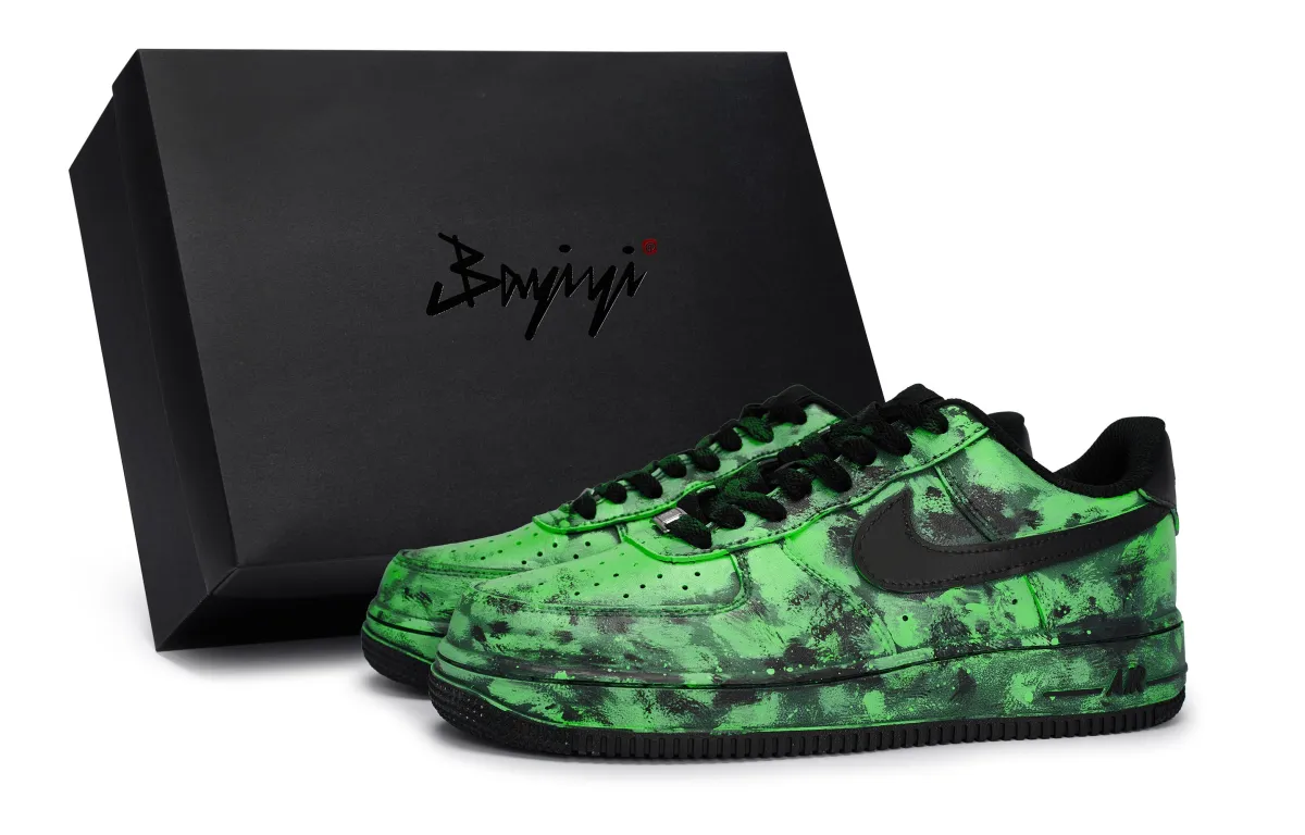 Nike Air Force 1 Starlit Cloud Mist Green, Special Shoe Box Slip Resistant Abrasion Resistant