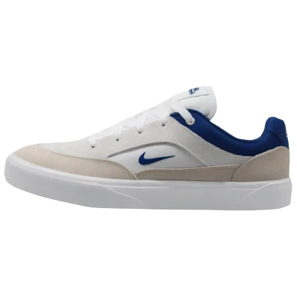 Nike SB MALOR Low top Skateboard Shoes Men's White Blue