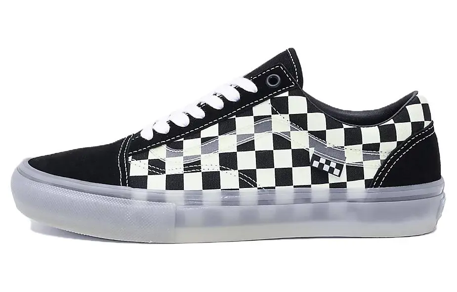 Old Skool Skate Vans 'Glow In The Dark Checkerboard'