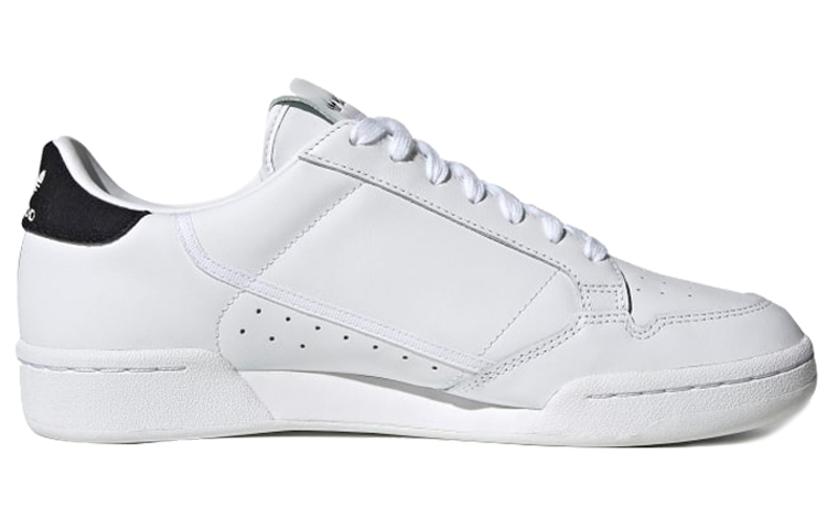 Мужские кеды adidas Originals Continental 80 (черно-белые) — фото 2