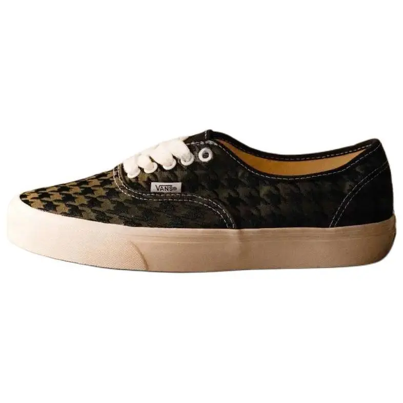Vans Authentic Abrasion Resistant Low top Skateboard Shoes Unisex Green Black