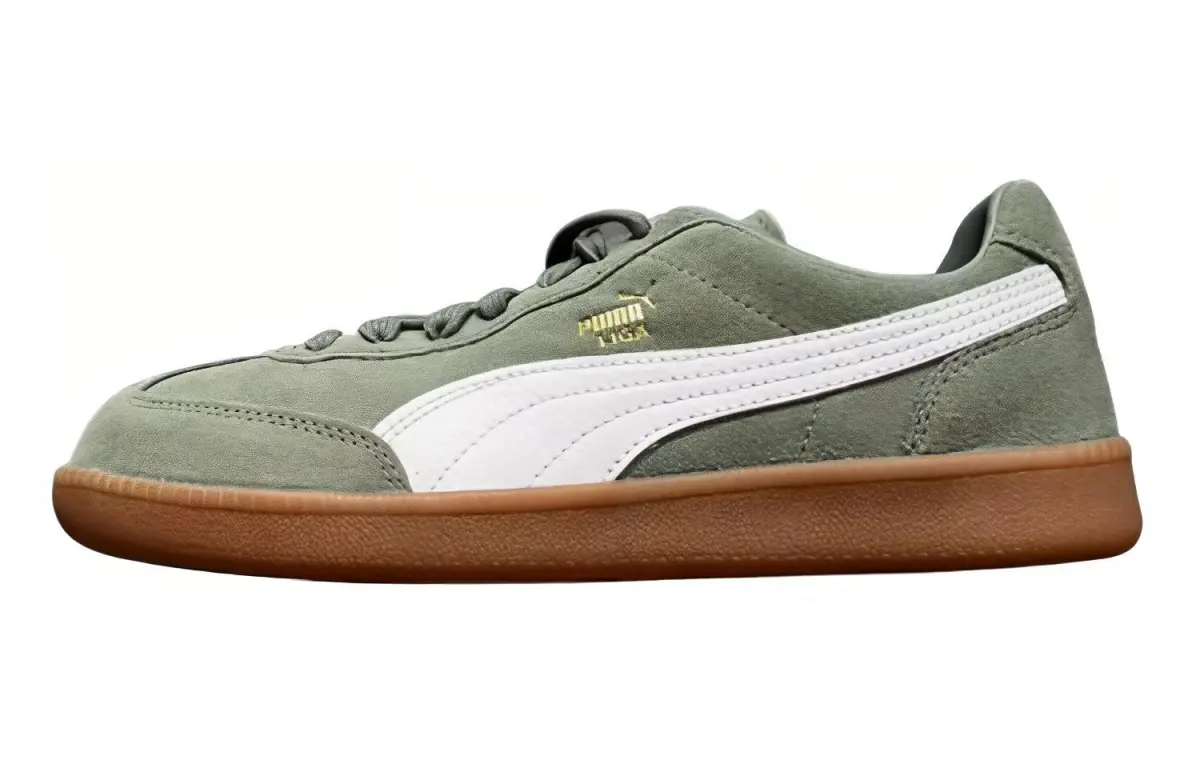 PUMA Suede Abrasion Resistant Breathable Low top Skateboard Shoes Men's Green