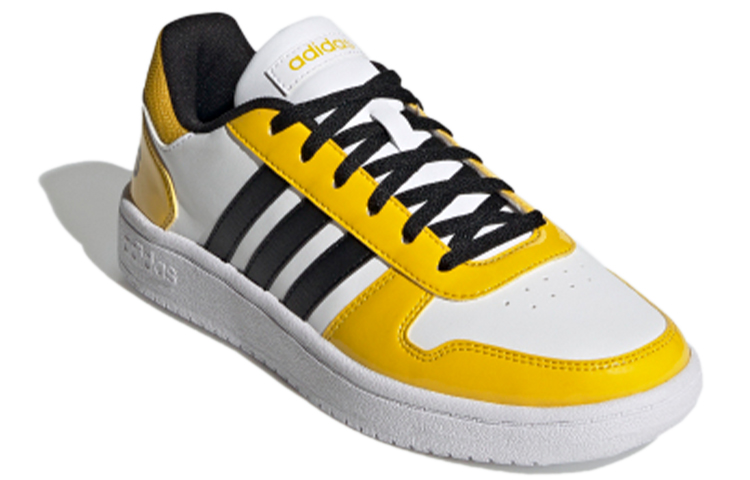 Женские кроссовки adidas neo Hoops 2.0 (бело-желтые) — фото 3