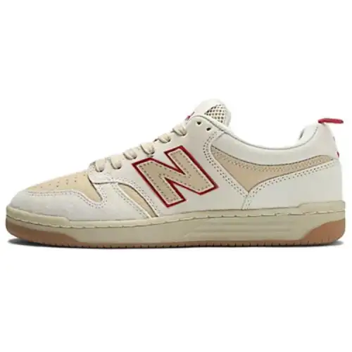 480 Chocolate Skateboards x 480 Numeric New Balance 'Sea Salt Red'