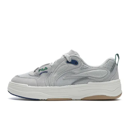 FILA VIBE Cushioning Breathable Low top Skateboard Shoes Men's Gray