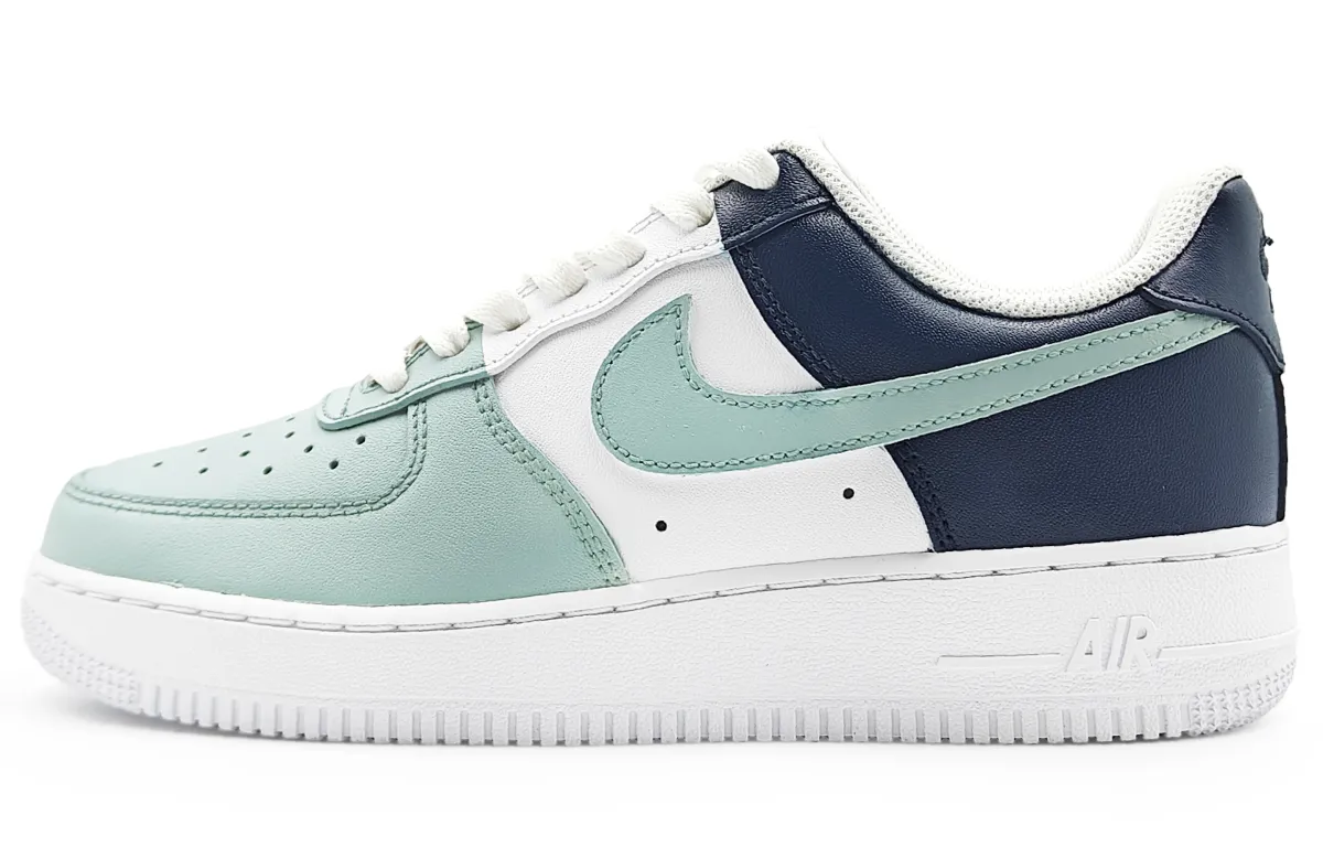 Nike Air Force 1 Abrasion Resistant Low top Skateboard Shoes Men's White Green