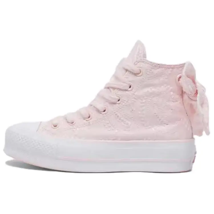 Converse All Star Lift Soft And Comfortable Slip Resistant Abrasion Resistant High top Skateboard Shoes Women's Pink